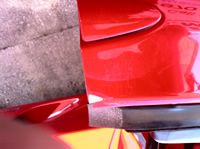 Damaged Ferrari